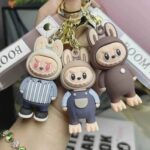 ⁦1Pc Secret Blind Box Silicone Keychain - Labubu⁩ - الصورة ⁦5⁩