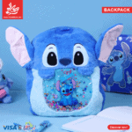 Furry Backpack For Kids Stitch Blue - Glitter to Shake
