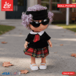 Hard Rubber Doll Potato With Music Barbie 22Cm - Style 10