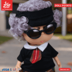 ⁦Hard Rubber Doll Potato With Music Barbie 22Cm - Style 10⁩ - الصورة ⁦2⁩