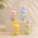 Glass Mug Tumbler with Lid and Straw - 850ml