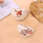 Set Of 2pcs Ceramic  Bowls Disney Orignal 300ml – Zootopia